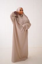 Alya jilbab beige/taupe