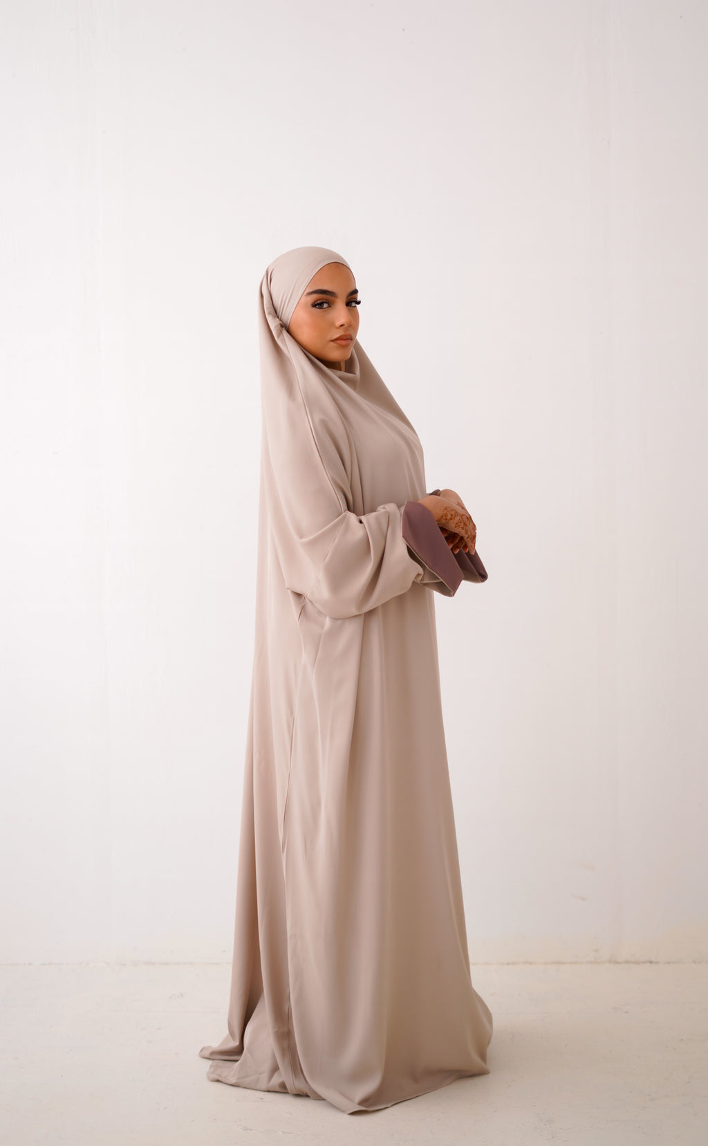Alya jilbab beige/taupe