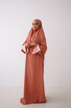 Jilbab Alya terracotta / salmon