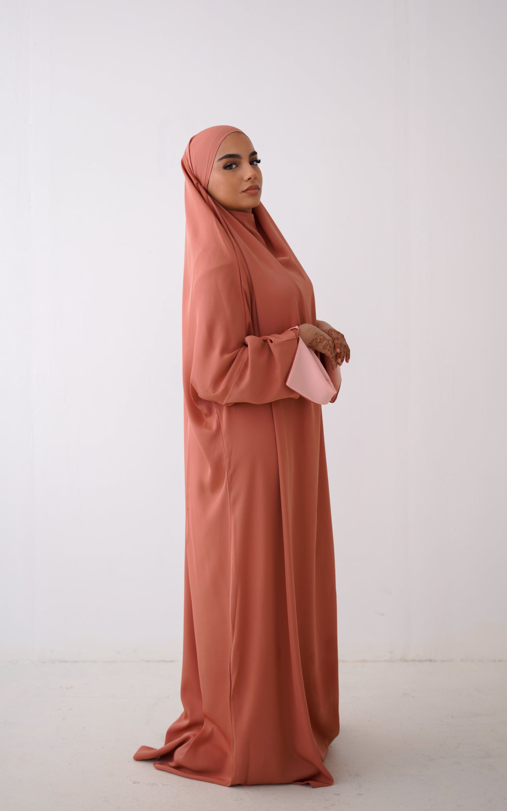 Jilbab Alya terracotta / salmon