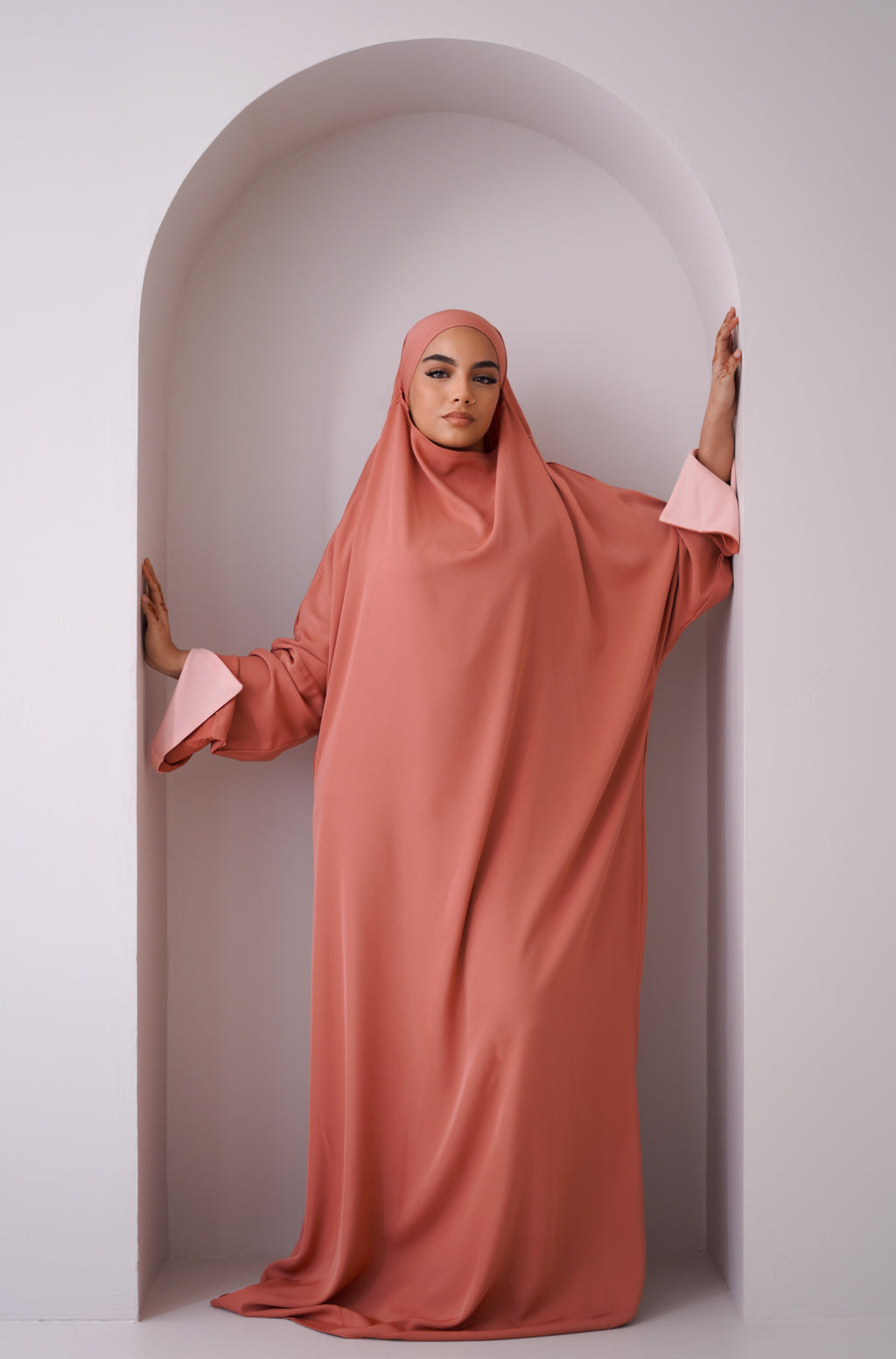 Jilbab Alya terracotta / salmon