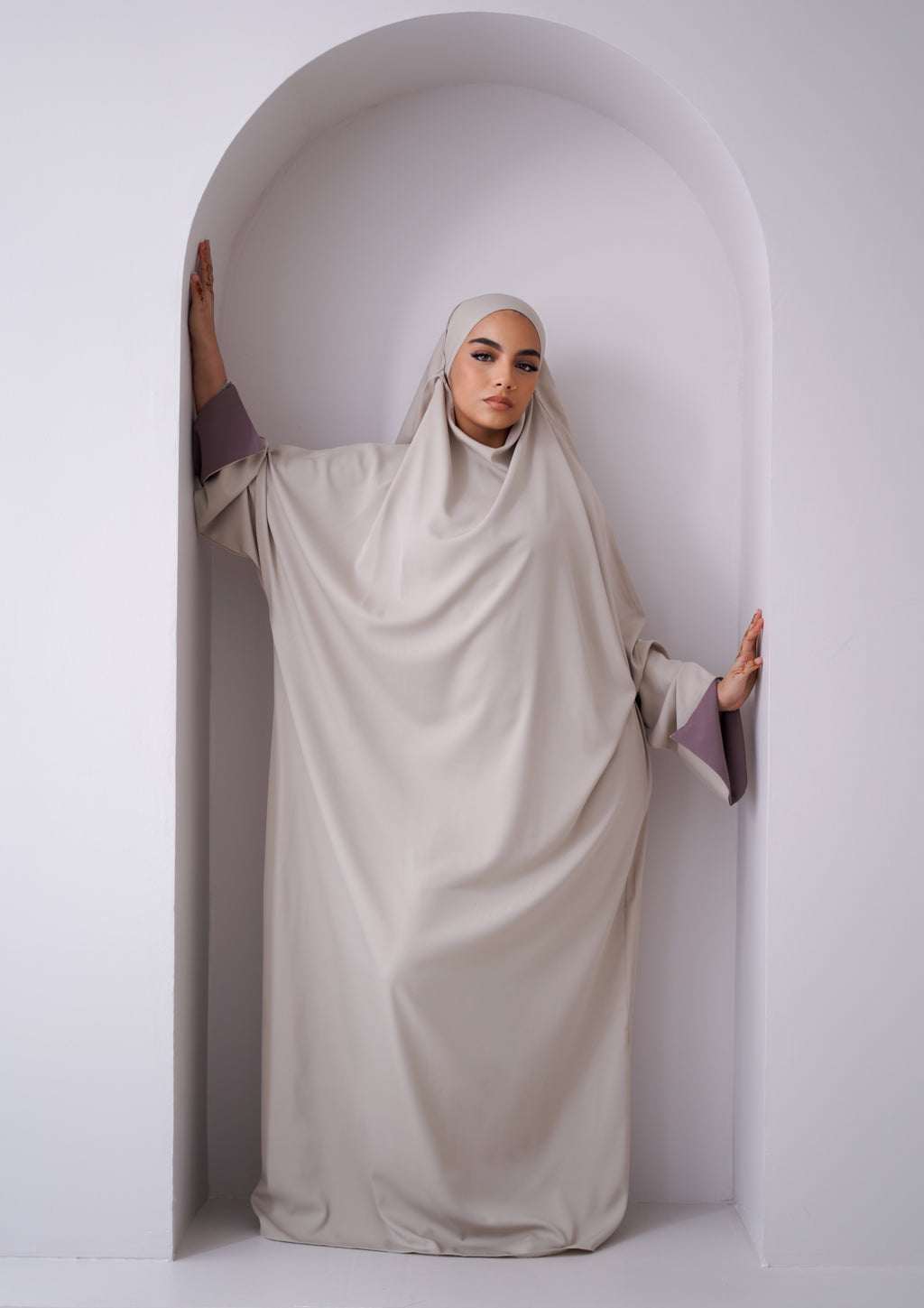 Alya jilbab beige/taupe